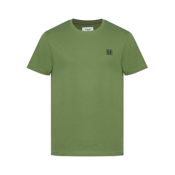 Firetrap Katoenen heren-T-shirt (Kaki Groen)