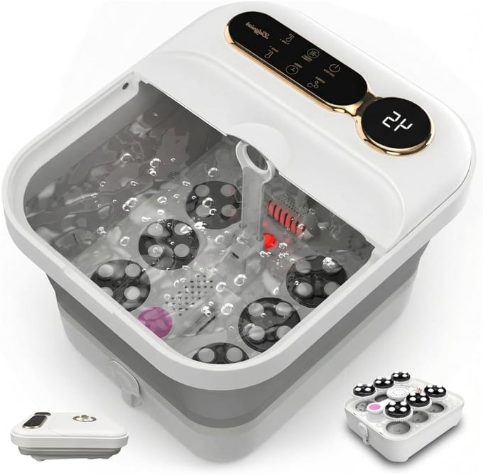 Voetenbad - Voetband - Voetmassage Apparaat - Wit