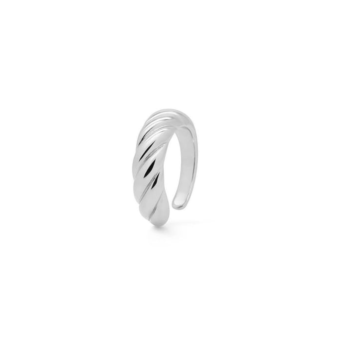 Karma Earcuff Gedraaid Ovaal Zilver