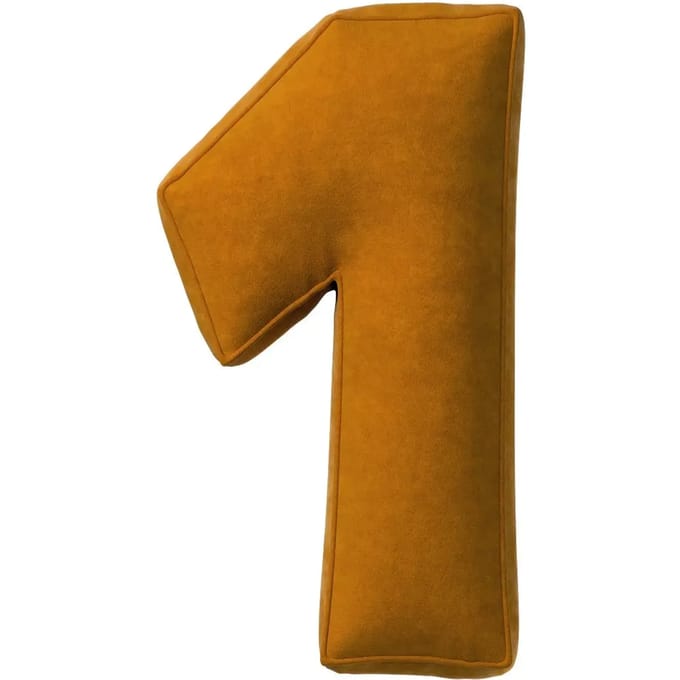 Fluwelen kussen nummer 1 Yellow Tipi