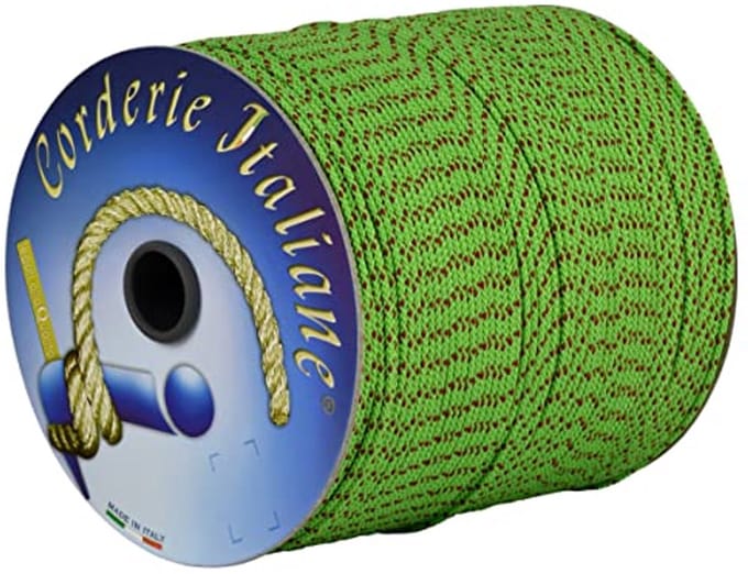 Bouwsnoer Fluorescent Groen 1 mm - 50 m Polyester Koord