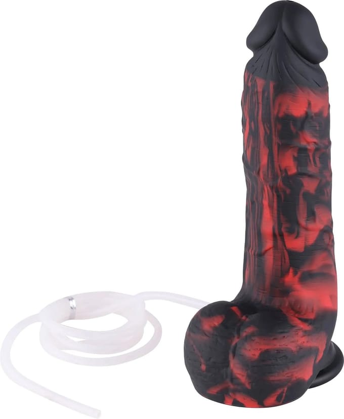Squirting Fantasy Dildo KlicLok® en Zuignap 21 cm