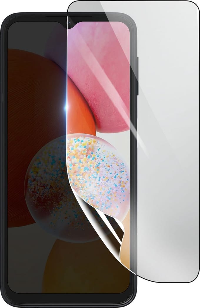 3mk, Geschikt voor Samsung Galaxy A14, Schokbestendige Hydrogel Screenprotector, Transparant