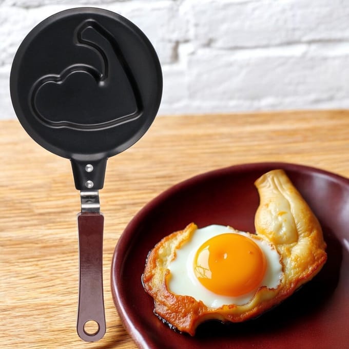 Dailygoods- Braadpan Mini 12 cm - Antiaanbaklaag - Draagbaar