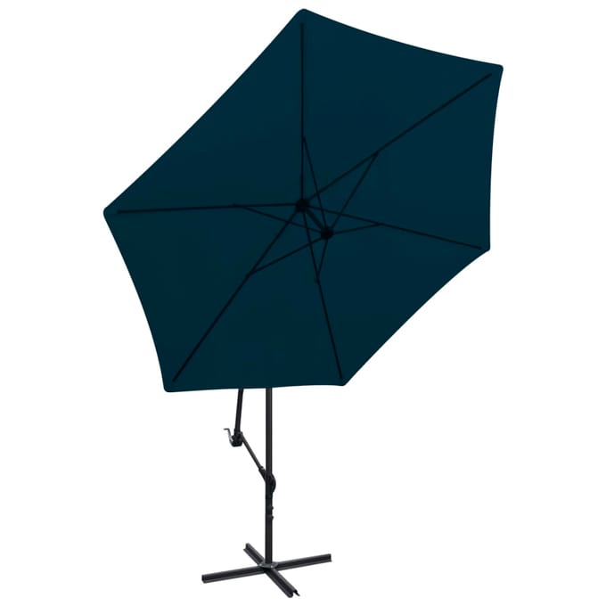 vidaXL - Zweefparasol - 3 - m - blauw