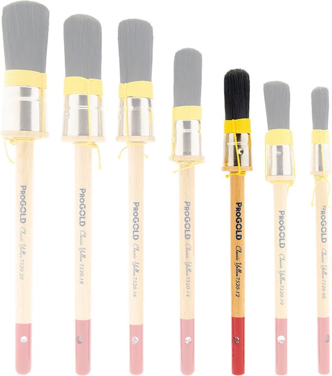ProGold Patentpunt kwast Classic Yellow - 12