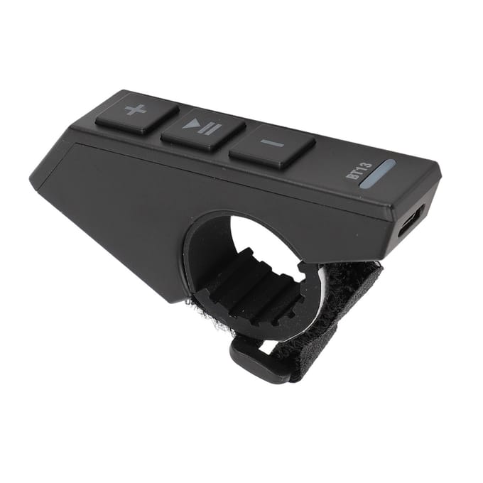 Commande au Volant Réglable Étanche Sans Fil Bluetooth Télécommande au Volant black