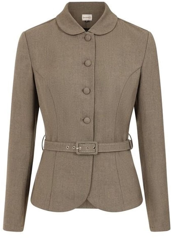 Banned Lady Danbury Jacket Dames Tussenseizoensjas - bruin - S