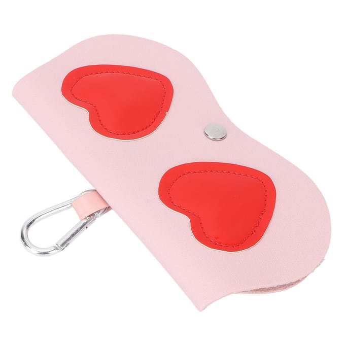 Brillenetui Schattig Mode Roze Rood Liefdespatroon Draagbare Bril Opberg Decoratie Tas white
