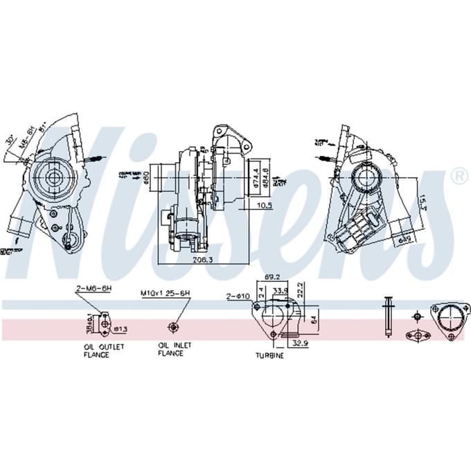 Supercharger, drukvulling NISSENS 93284