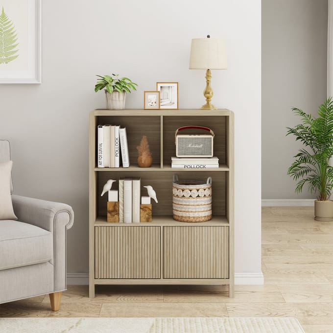Dressoir Lukkodso eikenkleurig 103x80x28 cm [en.casa]