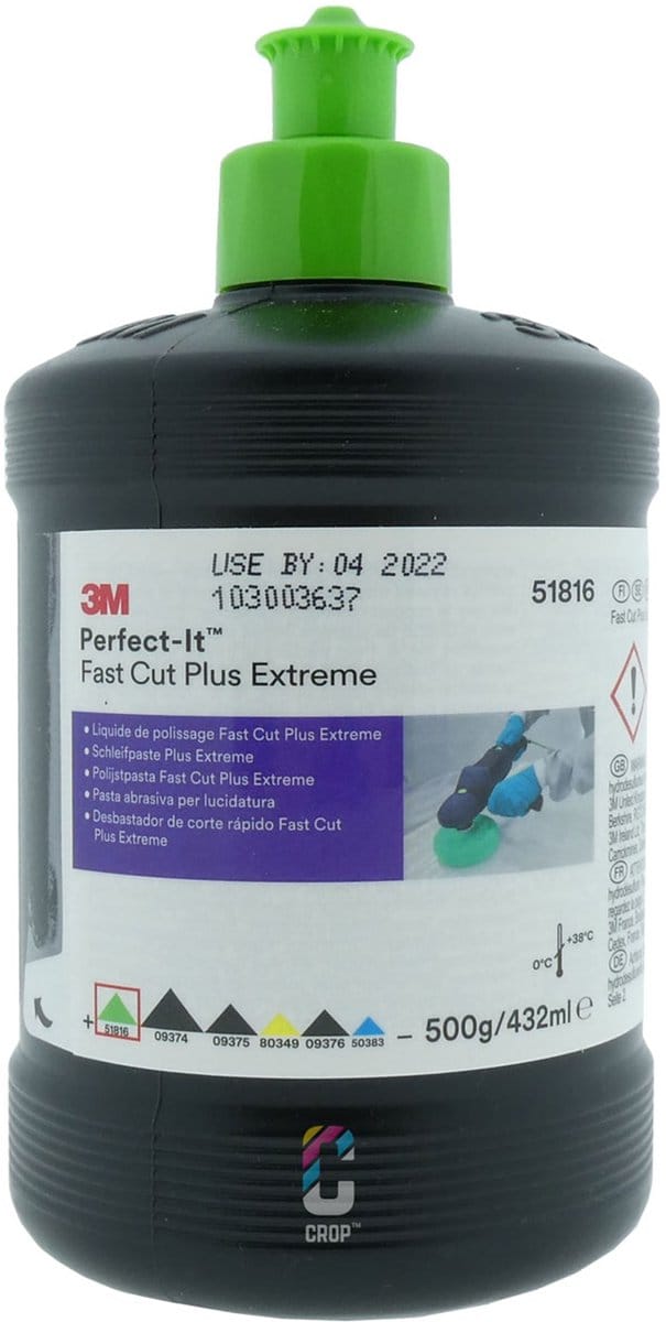 3M 51816 Perfect-It Fast Cut Plus Extreme Polijstmiddel 0,5kg - Groene dop