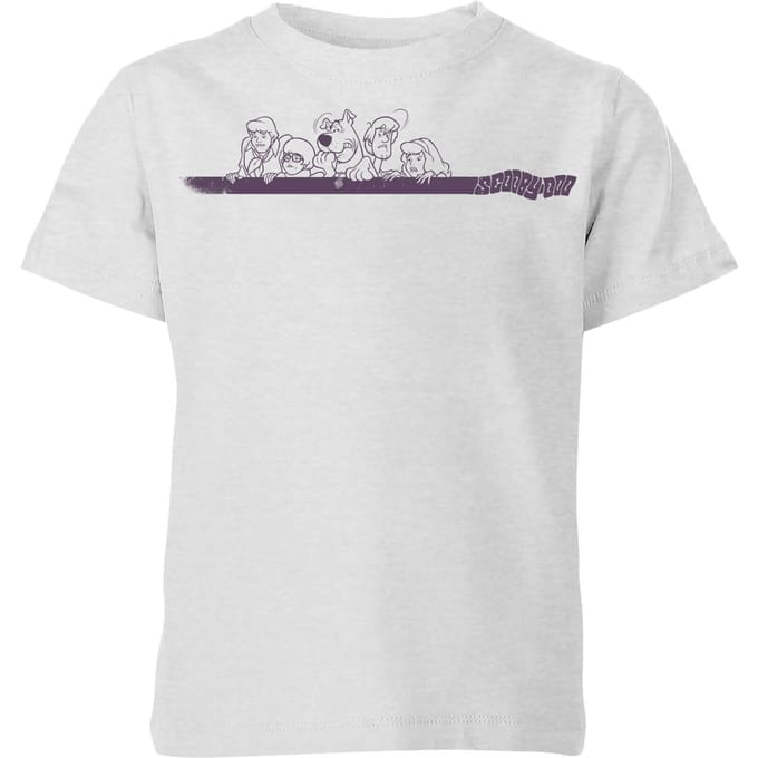 Scooby Doo Those Meddling Kids Retro Kids' T-Shirt - Grey - 122/128 (7-8 jaar)