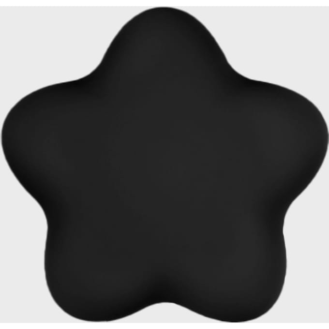 Black Star Silicone Sticker