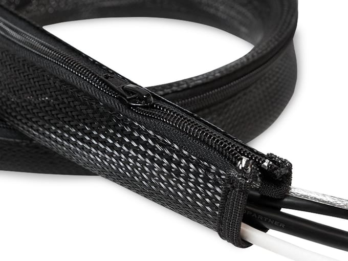 LogiLink KAB0046 kabel beschermer Zwart - 1M - Ø30mm