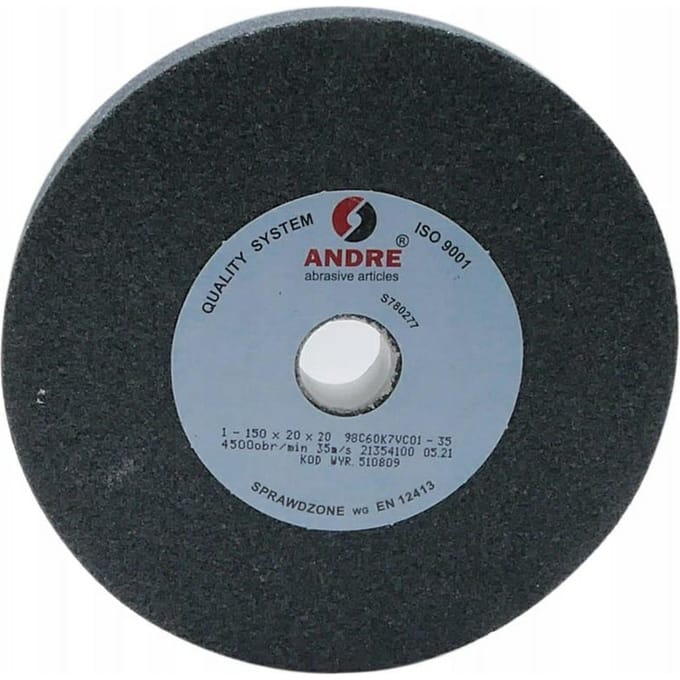 Andre Serie - Platte Slijpschijf - 150mm x 20mm x 20mm - Carbide Schuurmiddel - Keramische Binding