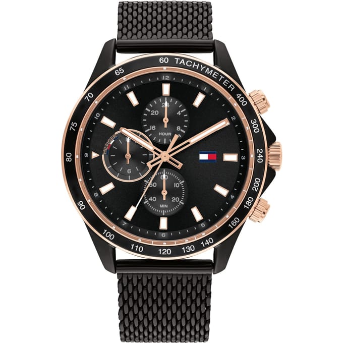 Tommy Hilfiger Miles Heren Horloge Zwart 1792020