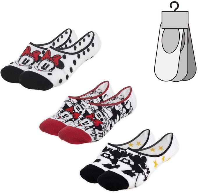 Disney - Minnie enkelsokken 3-pack maat 36-40