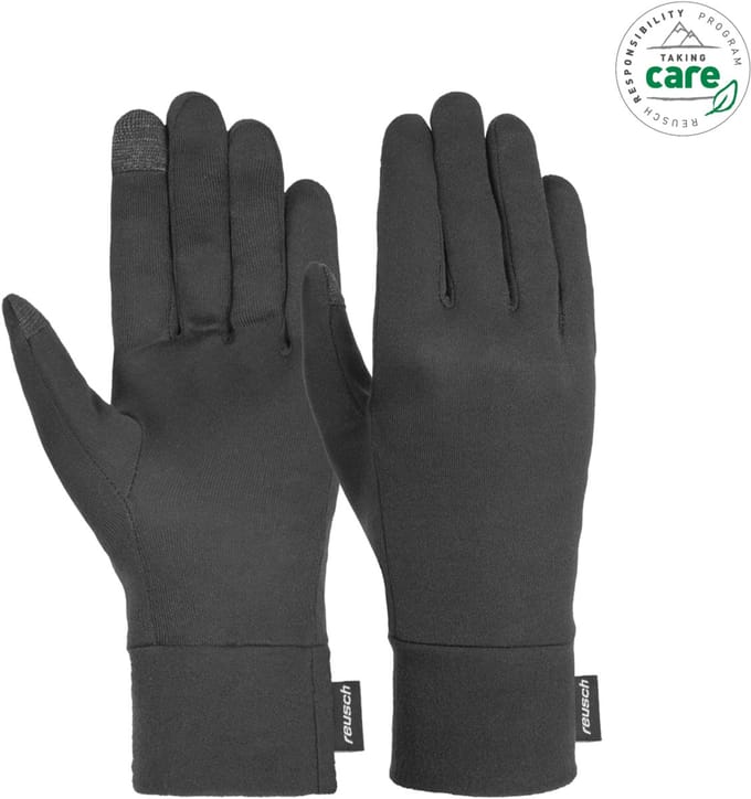 Reusch Silk Liner Touch-Tec onderhandschoenen - zwart - maat 9 - unisex