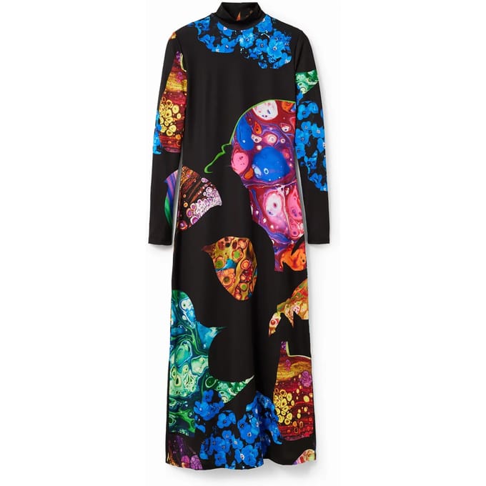 Aansluitende minerale midi-jurk voor dames Desigual
