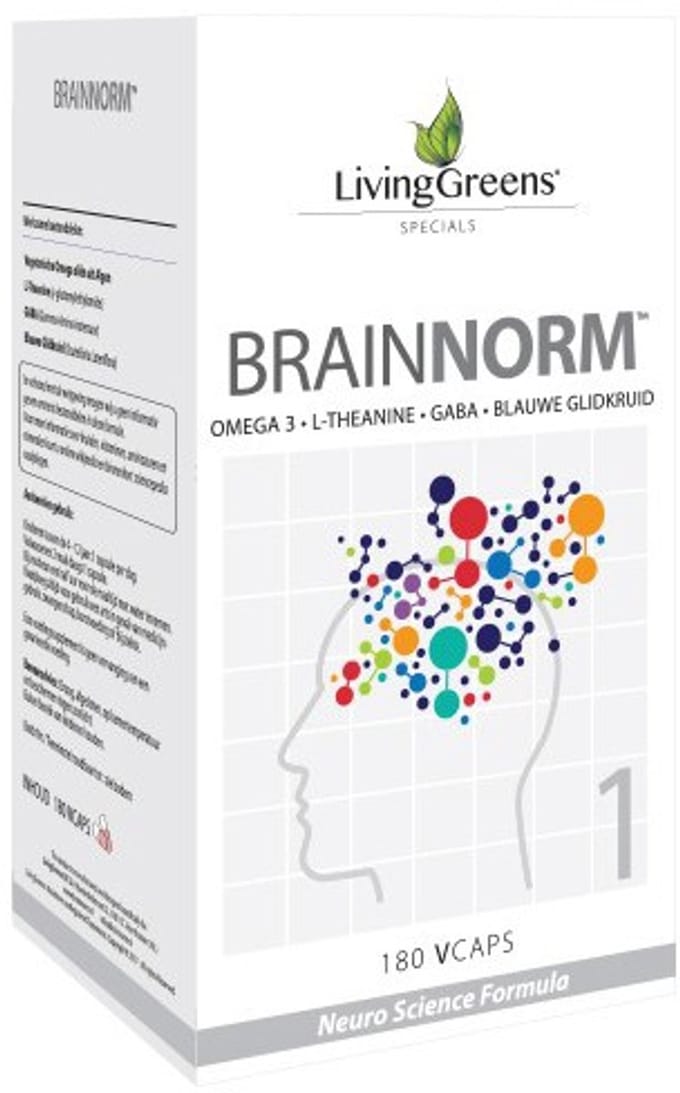 Livinggreens Brainnorm 180 Vegetarische capsules