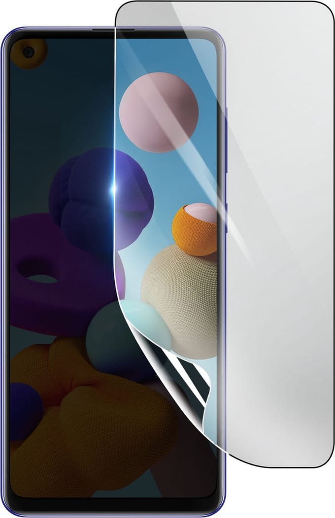 3mk, Geschikt voor Samsung Galaxy A21s, Schokbestendige Hydrogel Screenprotector, Transparant