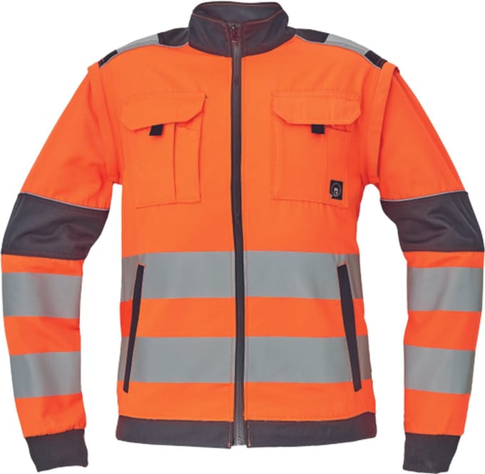 Cerva MAX VIVO high-vis werkjas 03510032 - HV Oranje/Zwart - 52