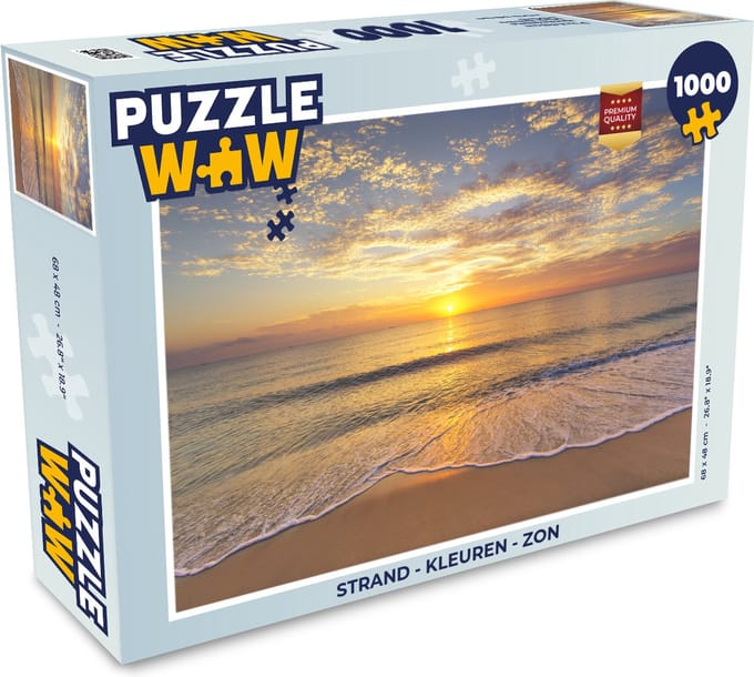Puzzel Strand - Kleuren - Zon - Legpuzzel - Puzzel 1000 stukjes volwassenen