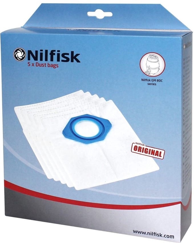 Nilfisk stofzuigerzakken GM80/GM90 5 Stuks