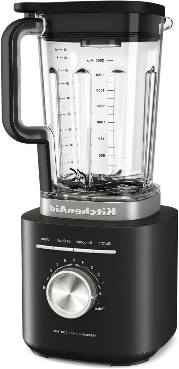 Blender - Krachtige Blender - Smoothieblender - Mat Zwart - 30cm x 26cm x 42cm