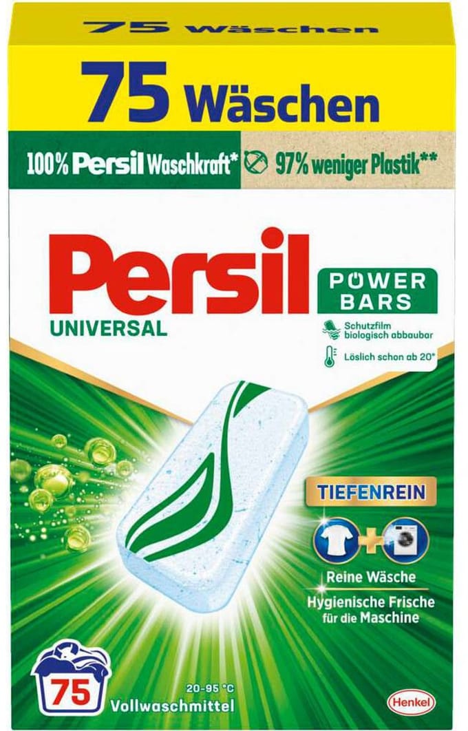 Persil Wasmiddel Power Bars Universal - 75 stuks