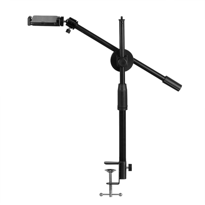 Support de bureau pour caméra suspendue, support de téléphone avec bras réglable, support de table avec GimbalFill C black