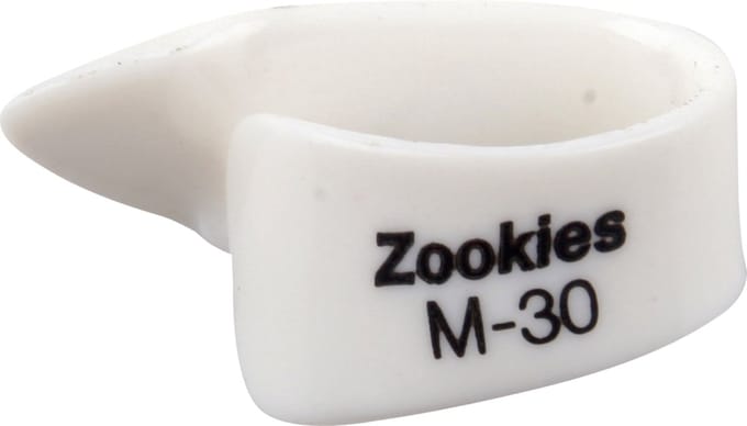 Dunlop Zookies Daumenpicks M30 Medium/30° hoek - Plectrum - 12 Stuks