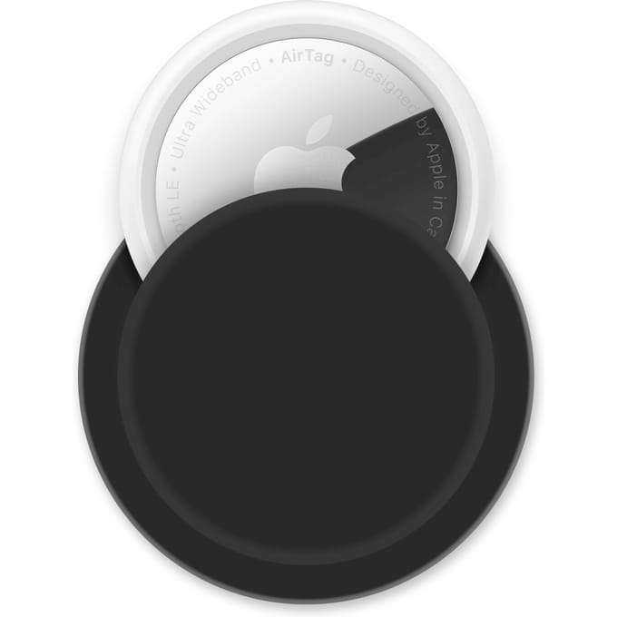 Apple AirTag siliconen sticky case - Zwart