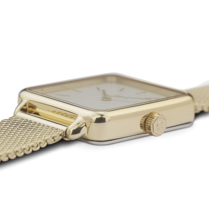 Cluse La Tétragone Mesh White, Gold Colour