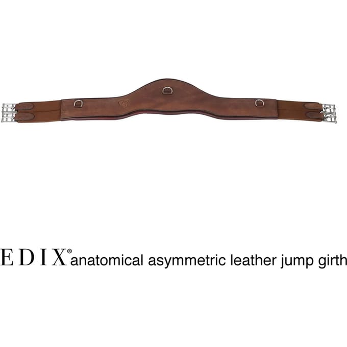 Lederen paarden singel Edix Saddles Asymmetric VVS