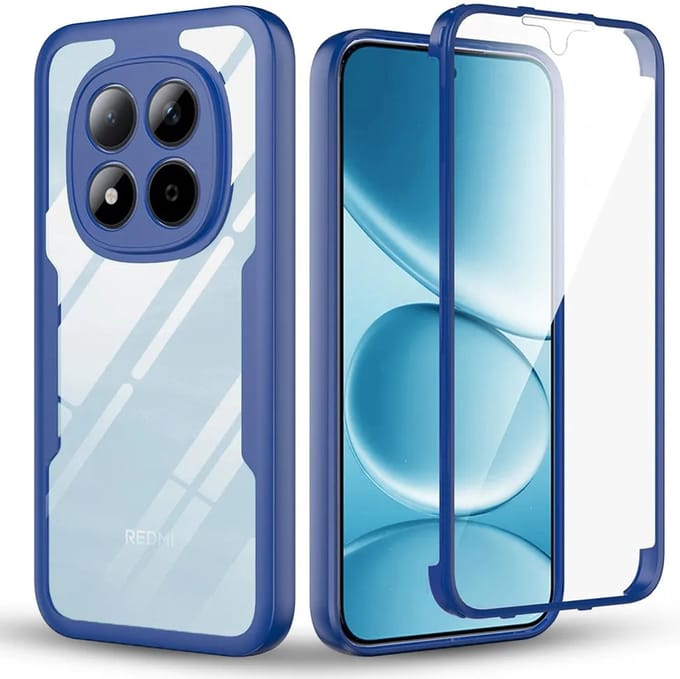 Hoesje geschikt voor Xiaomi Redmi Note 15 Pro 4G - Techsuit ColorVerse 360 Case met Screenprotector - Blauw