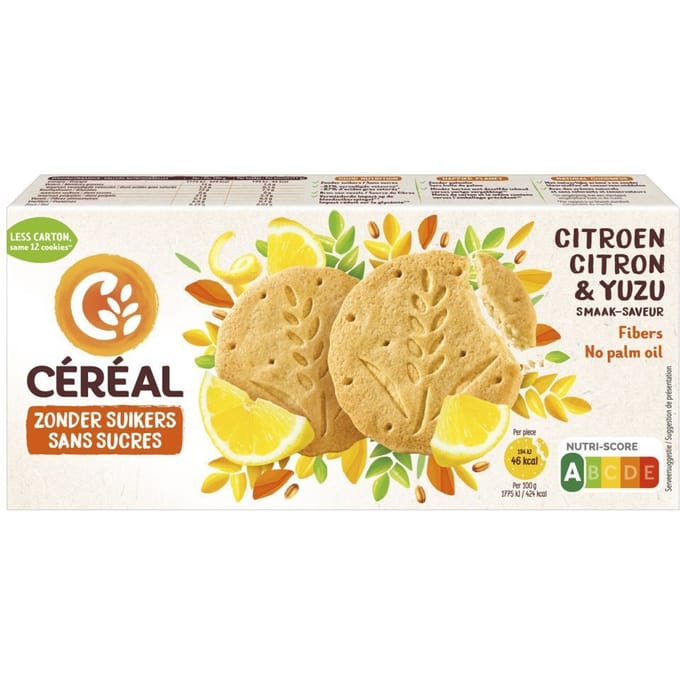 Céréal Koekjes Citroen & Yuzu - 132 gr