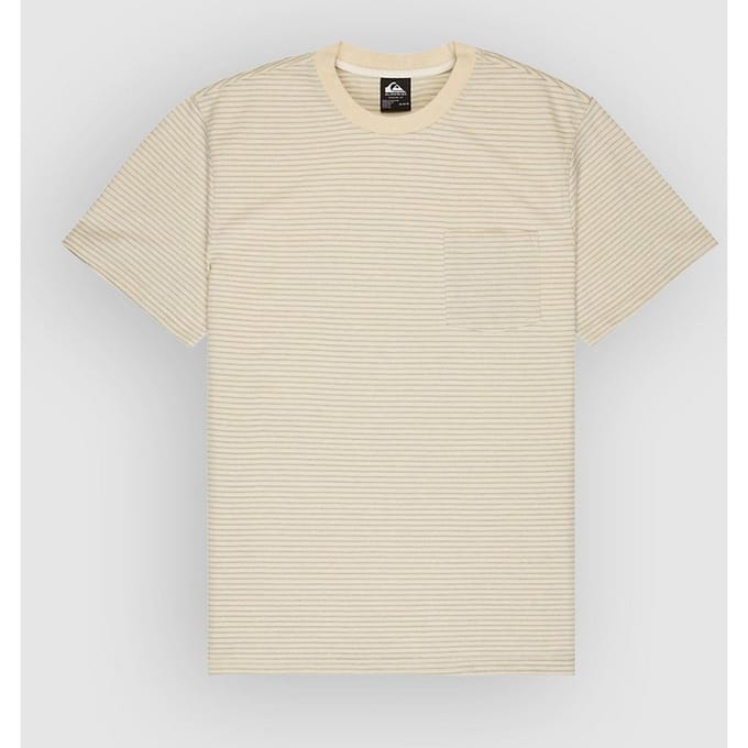 Quiksilver Lopaz Striped Pocket T-Shirt wit