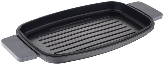 Bergner Infinity Chefs Grillplaat 42 X 22 Cm - Gegoten Aluminium - Soft-Touch Handvaten