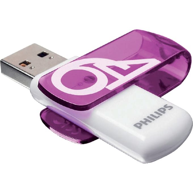 Philips USB stick 2.0 64GB - Vivid - Paars - FM64FD05B
