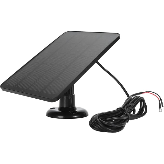 Chargeur de caméra à panneau solaire 10 W pour sonnette vidéo Chargeur de panneau solaire pour sonnette Caméra 2K pour vidéo 4 PlusCSP4W-O-B gray