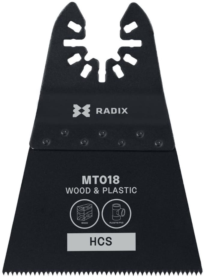 Radix - Multitool zaagblad - HCS - 18 tanden (1.4mm) - Gefreesd - 40x69mm