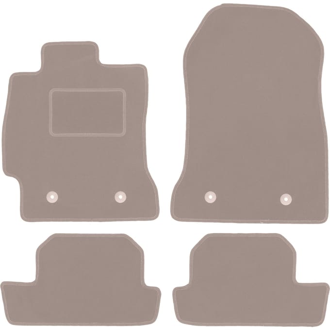 Beige velours matten voor: Toyota GT86 coupé (2011-)