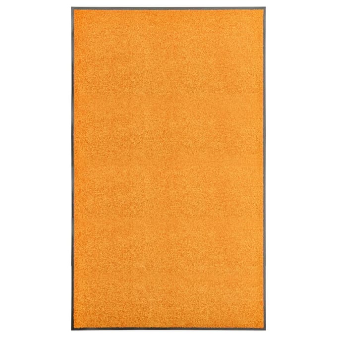 vidaXL - Deurmat - wasbaar - 90x150 - cm - oranje