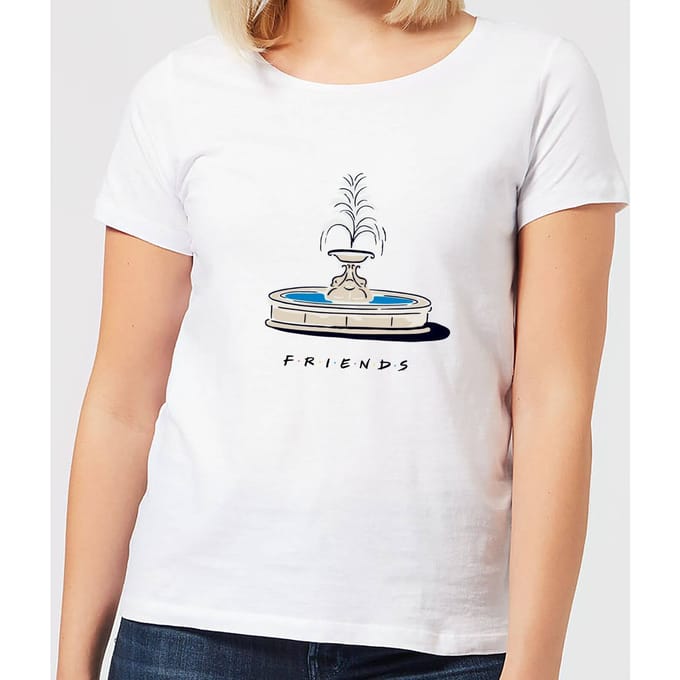 Friends Fountain dames t-shirt - Wit - S