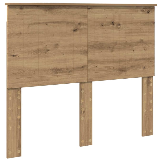 vidaXL Hoofdbord Artisan Eiken Bewerkt hout