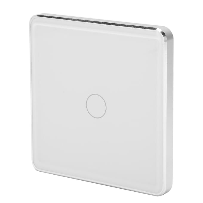 Slimme Lichtschakelaar 1?Way Draadloze Touchpaneel Afstandsbediening met Timerfunctie voor Tuya Zigbee white