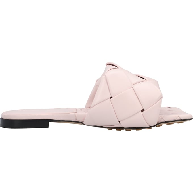 Bottega Veneta Lido Platte Sandalen roze