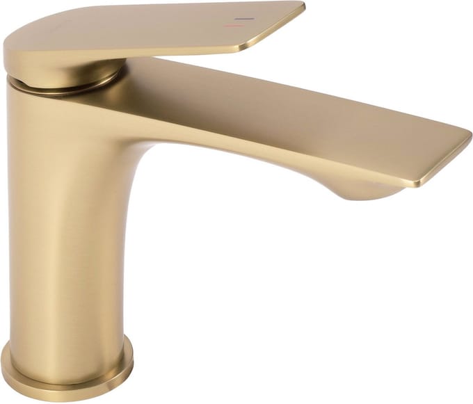 REA Moderne wastafelkraan in geborsteld goud – Avalon serie